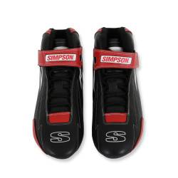 Simpson Safety - Simpson Safety SC100R Supercoil Racing Shoe Size 10 Black/Red - Image 6