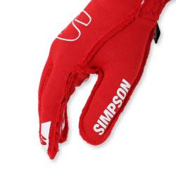 Simpson Safety - Simpson Safety EGMR Endurance Racing Gloves Medium Red SFI 3.3/5 - Image 6