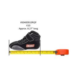 Racequip - RaceQuip 30400910RQP Euro Carbon-L Series Race Shoes Toddler Black 10T 4yo - Image 2
