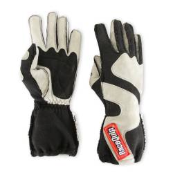 Racequip - RaceQuip 356603RQP 356 Series 2Layer Nomex Outseam Race Gloves Gray/Black Medium - Image 4