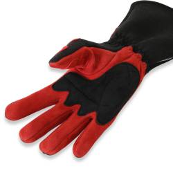 Racequip - RaceQuip 358103RQP 358 Series 2-Layer Nomex Long Race Gloves Red/Black Medium - Image 2