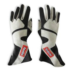 Racequip - RaceQuip 358602RQP 358 Series 2-Layer Nomex Long Race Gloves Gray/Black Small - Image 3