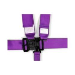 Racequip - RaceQuip 711051RQP Latch & Link 5 Point Harness Purple 3" Lap/Shoulder 2" Sub - Image 1