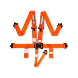Racequip - RaceQuip 711041RQP Latch & Link 5 Point Harness Orange 3" Lap/Shoulder 2" Sub - Image 2
