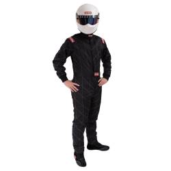Racequip - RaceQuip 91609029RQP One Piece Multi Layer Fire Suit Black Small - Image 1
