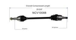 GSP - GSP NCV10088 Left Rear CV Axle Assembly for Chevy/Pontiac/Saturn 2.4/3.5/3.6 - Image 6
