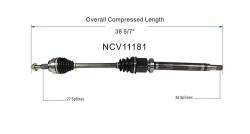 GSP - GSP NCV11181 Front Right CV Axle Assembly for 12-18 Ford Focus 2.0 - Image 6