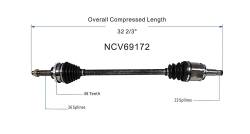 GSP - GSP NCV69172 Rear CV Axle Assembly for 08-13 Toyota Highlander 3.5 - Image 6