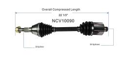 GSP - GSP NCV10090 Front CV Axle Assembly for Chevy/Saturn 2.4 - Image 6