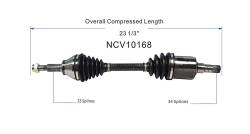 GSP - GSP NCV10168 Front Left CV Axle Assembly for 03-07 Saturn Ion 2.2/2.4 - Image 6