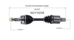 GSP - GSP NCV10239 00-05 Cadillac DeVille CV Front Axle Assembly - Image 6