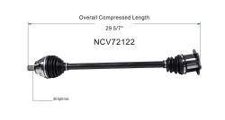 GSP - GSP NCV72122 Volkswagen 1.9 2.0 3.2 Front Right CV Axle Assembly - Image 6