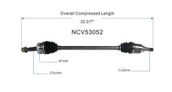 GSP - GSP NCV53052 Rear CV Axle Assembly for Nissan - Image 6