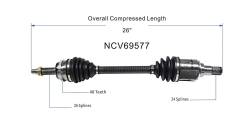 GSP - GSP NCV69577 Front Left CV Axle Assembly for Toyota 2.4 - Image 6