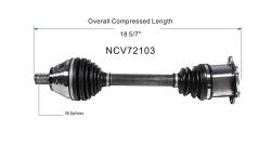 GSP - GSP NCV72103 Front Left CV Axle Assembly for Audi/Volkswagen 2.0 3.2 - Image 6