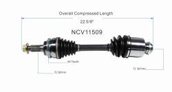 GSP - GSP NCV11509 Front Right CV Axle Assembly for Ford/Lincoln 3.5/3.7 FWD - Image 6
