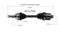 GSP - GSP NCV12569 Front Right CV Axle Assembly for Chrysler/Dodge - Image 6