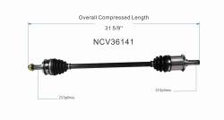GSP - GSP NCV36141 Right Rear CV Axle Assembly for 02-06 Honda CR-V - Image 6