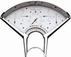 Classic Instruments - Classic Instruments BE01WW Bel Era 6-In-One White Gauge Set for 55-56 Chevy - Image 1