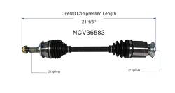 GSP - GSP NCV36583 Front Right CV Axle Assembly for 06-11 Honda Sedan - Image 6