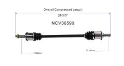GSP - GSP NCV36590 Left Rear CV Axle Assembly for 03-08 Honda Element - Image 6