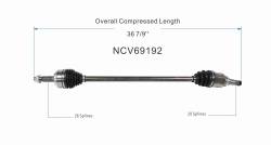 GSP - GSP NCV69192 Front Right CV Axle Assembly for 20-21 Toyota Corolla 1.8 - Image 6