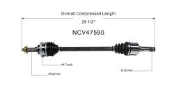 GSP - GSP NCV47590 95-05 Mazda Miata Rear CV Axle Assembly - Image 6