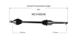 GSP - GSP NCV48046 Mercedes Front Right CV Axle Assembly - Image 6