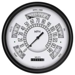 Classic Instruments - Classic Instruments FB66W White Gauge Package for 66-77 Ford Bronco - Image 1