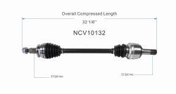 GSP - GSP NCV10132 Right Rear CV Axle Assembly for 10-14 Chevy Camaro - Image 6