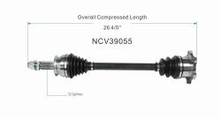 GSP - GSP NCV39055 Right Rear CV Axle Assembly for Infiniti Convertible/Coupe - Image 6