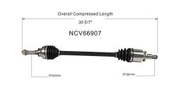 GSP - GSP NCV66907 Left Rear CV Axle Assembly for Subaru Sedan - Image 6