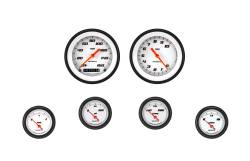Classic Instruments - Classic Instruments VS01WBLF Velocity White Six Gauge Set - Image 5
