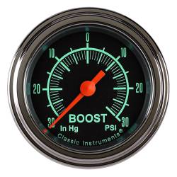 Classic Instruments - Classic Instruments GS141SLF 2-1/16" Boost Gauge 0-30 PSI - Image 2