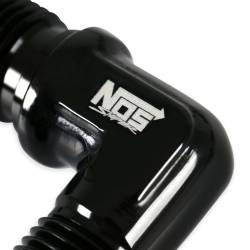 Holley Sniper EFI - Holley Sniper EFI 23506063 -6 90-DEG Bulkhead Fuel Hose Fitting Black - Image 1