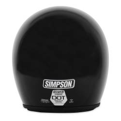 Simpson Motorcycle - Simpson Motorcycle CHOP22X Chopper 2X-Large Motorcycle Helmet Gloss Black - Image 1