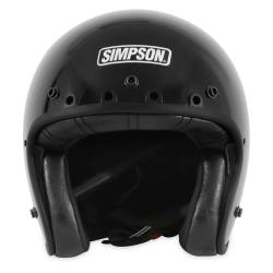 Simpson Motorcycle - Simpson Motorcycle CHOP22X Chopper 2X-Large Motorcycle Helmet Gloss Black - Image 5