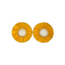 KC Hilites - KC HiLiTES 5101 Retro Soft Vinyl 6" Yellow w/Black "KC" Light Covers Pair - Image 3