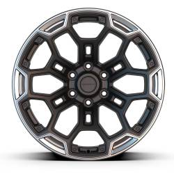 Defiant - Defiant Wheels DF03-20090-6550-12B1G1 DF03 20x9 6x5.5 -12mm Black/Charcoal - Image 2