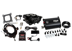 FiTech Fuel Injection - FiTech 35221 Go EFI Classic Black 650 HP EFI System w/Force Fuel Delivery Master - Image 1