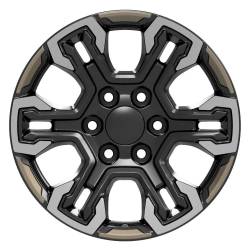OE Wheels LLC - OE Wheels CV65 18x8.5 6x5.5 26mm Gloss Black/Machined CV65-18085-6550-26MB12 - Image 2