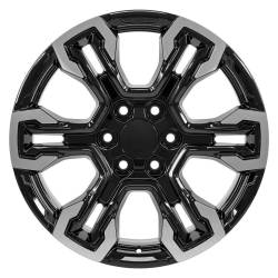 OE Wheels LLC - OE Wheels CV65 20x9 6x5.5 26mm Gloss Black/Machined CV65-20090-6550-26MB - Image 2