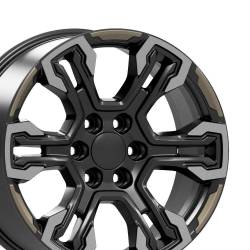 OE Wheels LLC - OE Wheels CV65 20x9 6x5.5 26mm Gloss Black/Machined CV65-20090-6550-26MB12 - Image 1