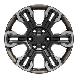 OE Wheels LLC - OE Wheels CV65 20x9 6x5.5 26mm Gloss Black/Machined CV65-20090-6550-26MB12 - Image 2