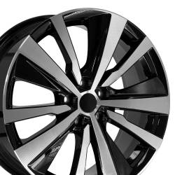 OE Wheels LLC - OE Wheels NS29 19x8 5x4.5 55mm Gloss Black/Machined NS29-19080-5450-55MB - Image 1