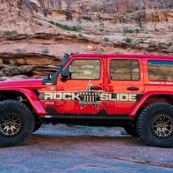 Rock Slide Engineering - Rock Slide AX-SS-RG-JL4 Step Slider Rocker Guards for 18+ Jeep Wrangler JL 4DR - Image 6