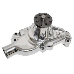 PRW - PRW 1435010 Hi-Perf Aluminum Water Pump for 55-72 Chevy SB Short-Style Polished - Image 1