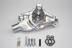 PRW - PRW 1435010 Hi-Perf Aluminum Water Pump for 55-72 Chevy SB Short-Style Polished - Image 2