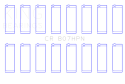 King Engine Bearings - King Bearings CR 807HPNSTDX CONROD Bearing SET for Chevy SBC GEN III/IV LS <2014 - Image 2