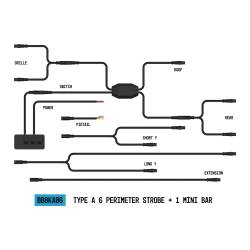 ARC Lighting - ARC Lighting BB8KA06 StrobeLink Emergency Vehicle 6-Light Wiring Harness - Image 1